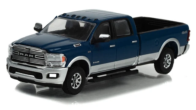 Camion Dodge Ram 2500 Big Horn Rouge 2017 - Modèle Réduit Greenlight 1:64 - Série 17 Avec Remorque - Neuf En Boîte