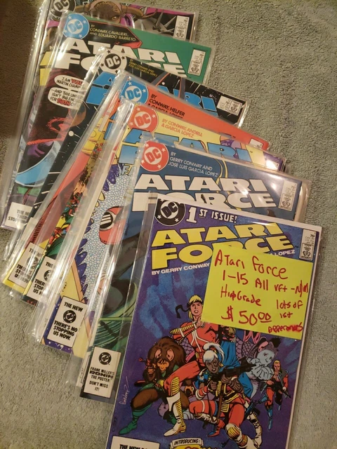 Atari Force lot run 1-15 appx VF/NM DC Comics 1984 Nice Set