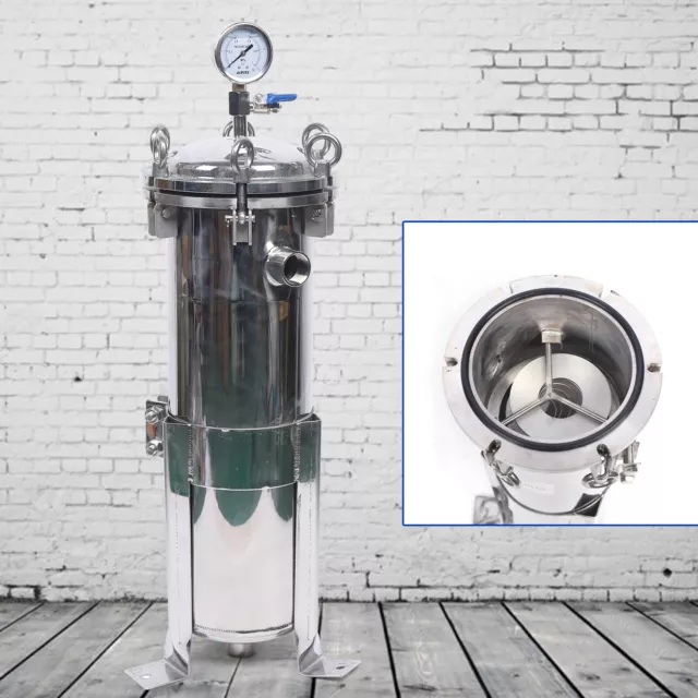 DN25 Bag Filter Stainless Housings #4 Bag Filter 150 Psi Pressure Filter Device