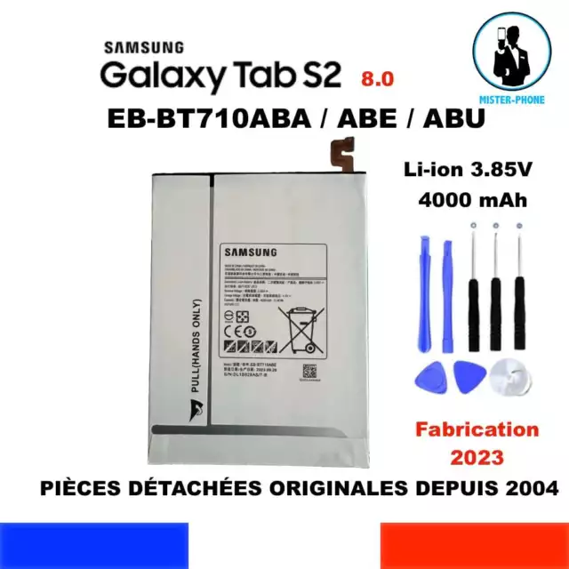 Batterie Origine Samsung Eb-Bt710Abe Galaxy Tab S2 8.0 Sm-T710 T713 T715 Oem