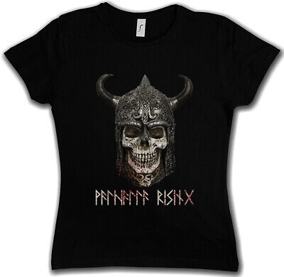 Viking Skull IO T-shirt donna Rune valhall Valhalla Odino Thor Norreno Vichinghi