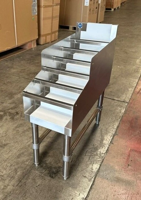 NEW 12" Commercial Stainless Steel Underbar Liquor Display Rack Bar EQ NSF