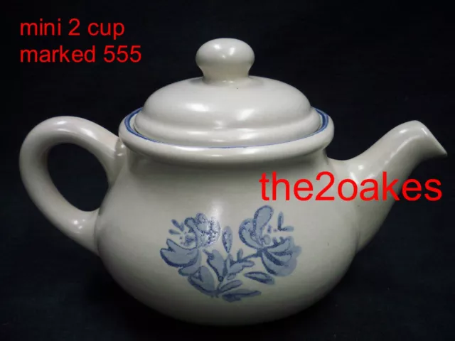 Pfaltzgraff YORKTOWNE 2 cup Mini Tea Pot 7-555 USA Hot Beverage Server Pitcher 2