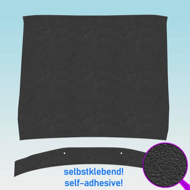 Mercedes-Benz W107 R107 SL SLC Sill Padding Entry Strips – Black, Pair (A107 686 01 80 / A107 686 02 80)