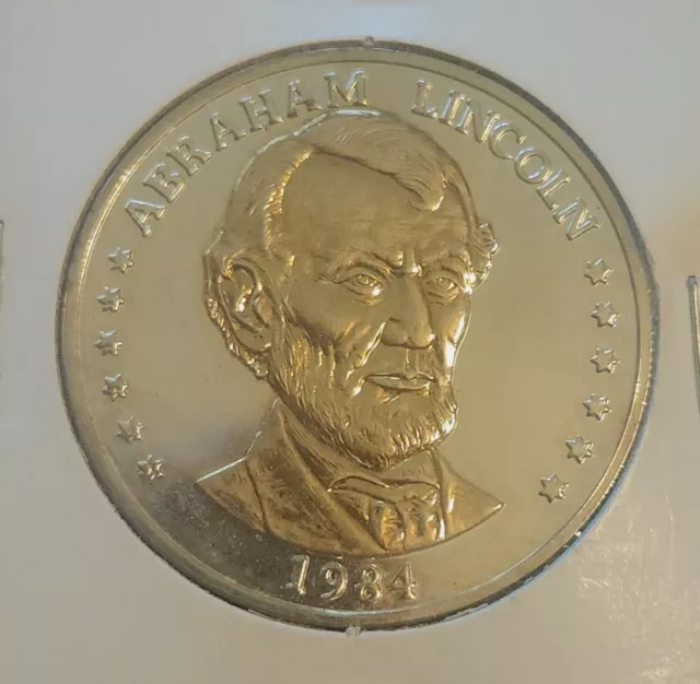 Historic Mint Double Eagle Abraham Lincoln Commemorative Medallion.