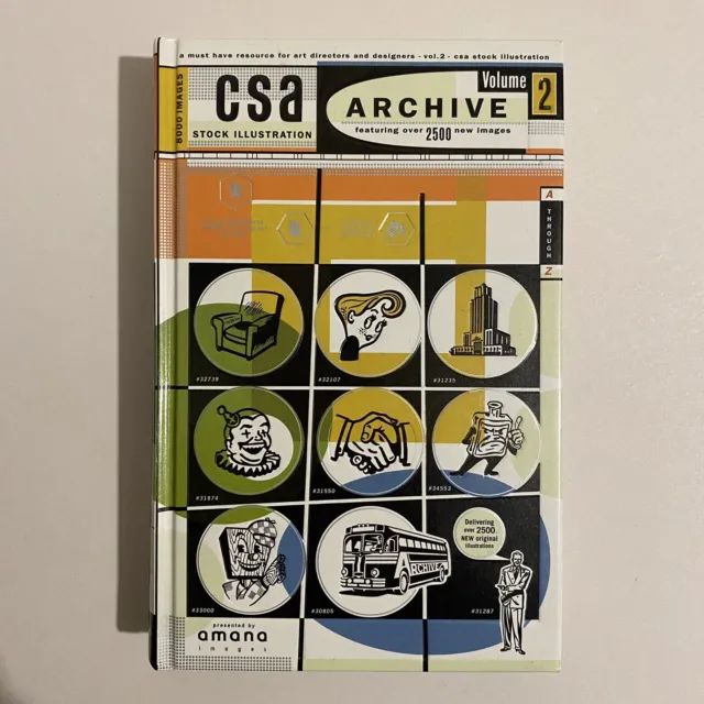 CSA Stock Archive Illustration Catalog Vol.2 1998 Line Art Book Amana Images