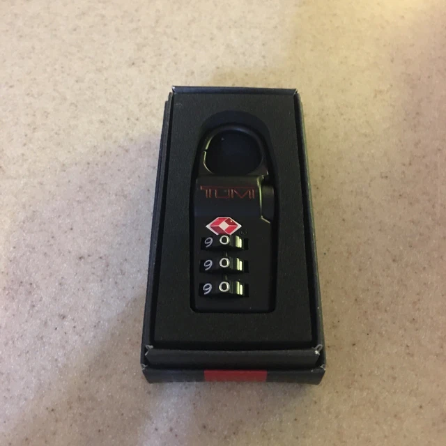 Tumi TSA Combination Lock New In Box, Black NWOT