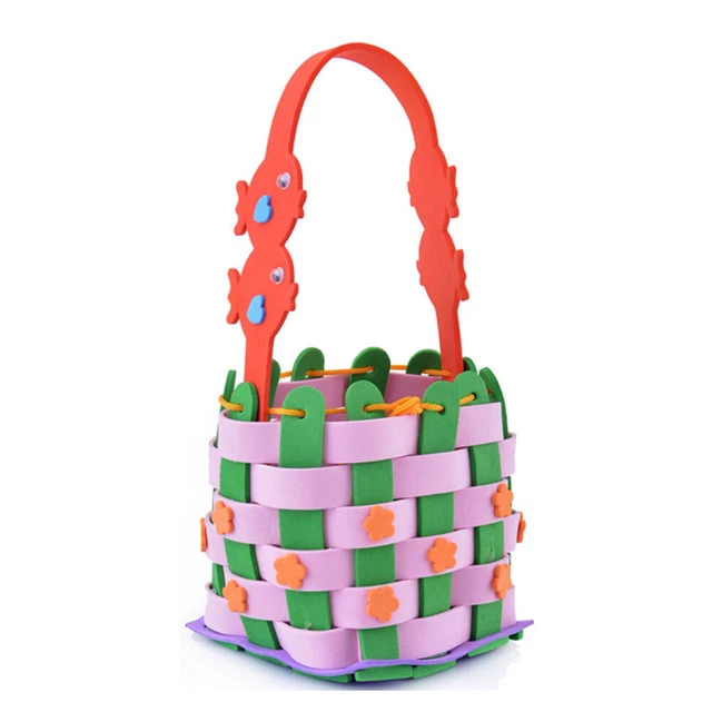 4 Set Gewebter Korb DIY Material Paket Materialpaket Taschenschirm Handtaschen