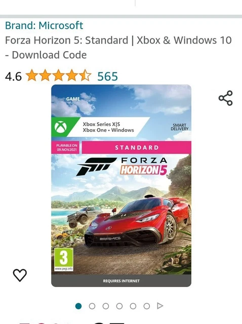 forza horizon 5 xbox series s digital code