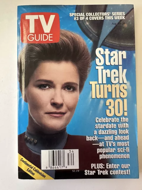 Vintage TV Guide Star Trek Turns 30 #3 of 4 Aug 24-30 1996