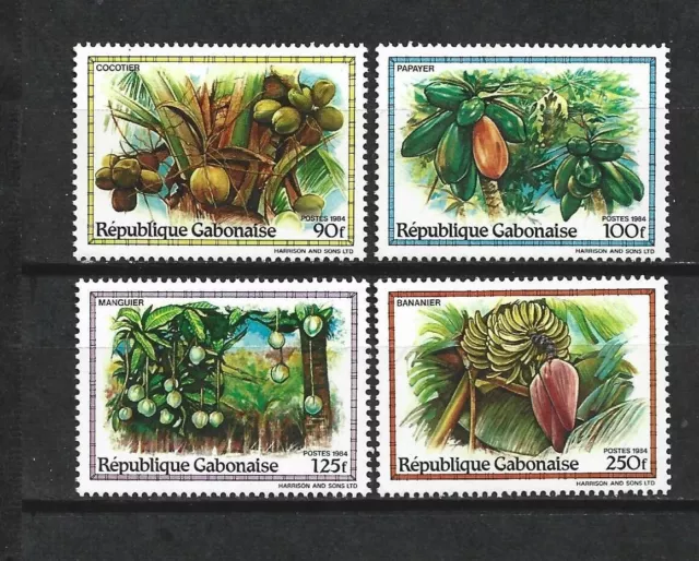 GABON. Año: 1984. Tema: FLORA. ARBOLES FRUTALES.