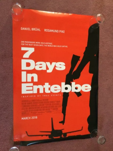 7 DAYS IN ENTEBBE great original 27x40 D/S movie poster-Final