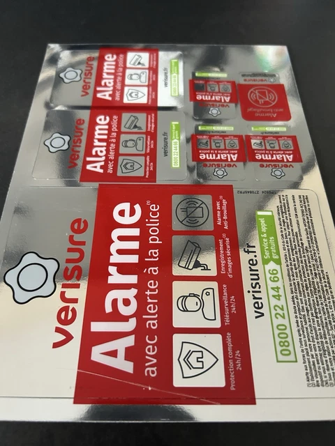 Plaque et autocollants dissuasifs Verisure - Bricolage