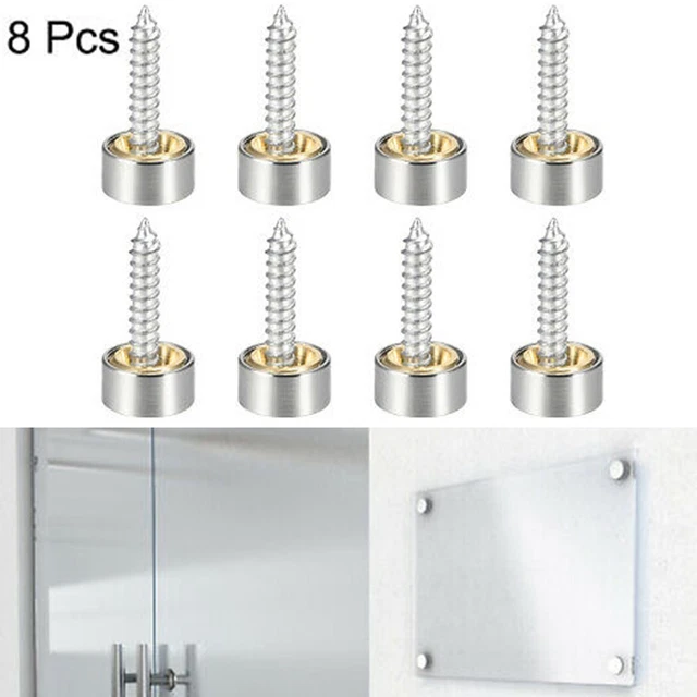 10 5mm / Muebles de latón mesa espejo tornillo decorativo tapa redonda clavos 8pcs /