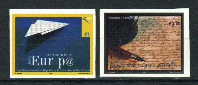 Kosovo 2008 ☀ EUROPA Stamps - Writing Letters  Imperforated set