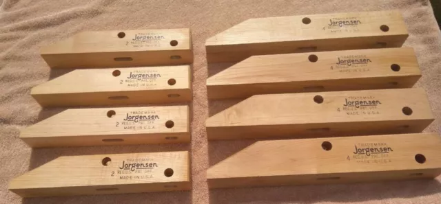 Jorgensen Woodworking Clamps # 4 & 2 Qty 8 Jaws Lot Block Plane Pony Bar Clamp 2