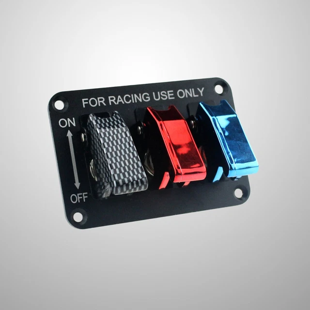 Interruttore ribaltabile da corsa 12 V interruttore di accensione per auto da corsa