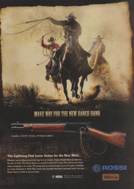 2011 Rossi Firearms - "Make Way For The New Ranch Hand" Rifle Cowboys - Print Ad