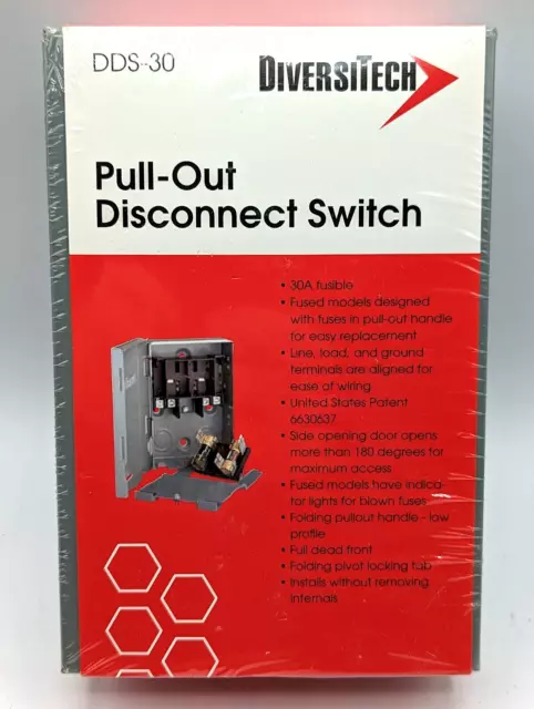 Diversitech DDS-30 - Fusible Disconnect Switch - 30A
