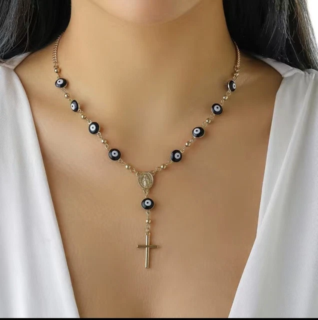 Black Evil Eye necklace