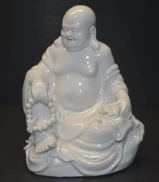 Antique Chinese/Japanese Dehua Blanc-de-Chine White Porcelain Buddha Statue