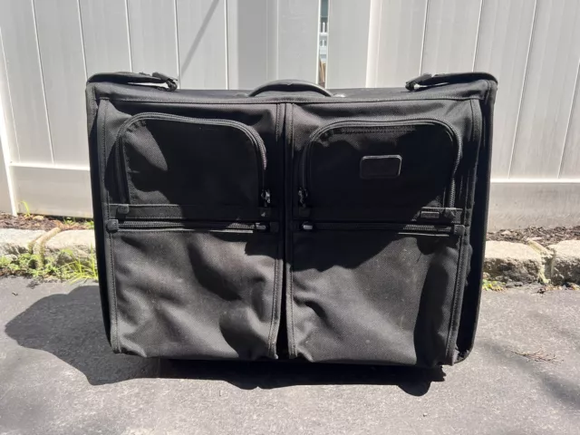 Tumi Alpha Black Wheeled Carry-On Rolling Garment Bag 22” Inch Read Description