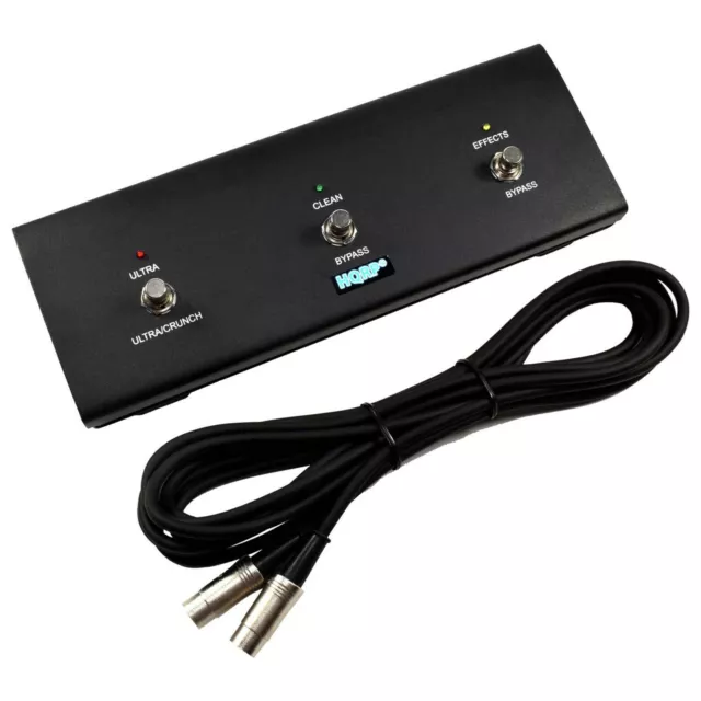 HQRP Trois Boutons Ampli de Guitare Pédalier Pour Peavey 03572680 Remplacement