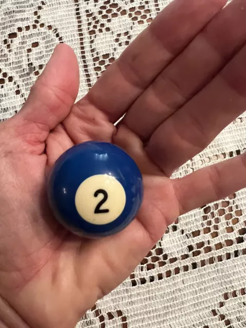 Replacement Mini Ballard Pool Ball 1.5" Ball Number #2 Solid Blue 1.8 Oz Small