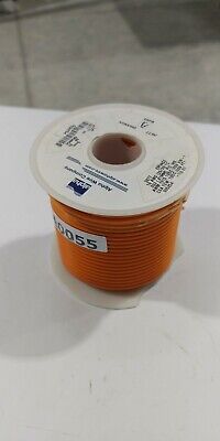 NEW #16 AWG Orange Wire 100’ ft PVC 26/30 Stranded 600V 105C Alpha 3077 005254