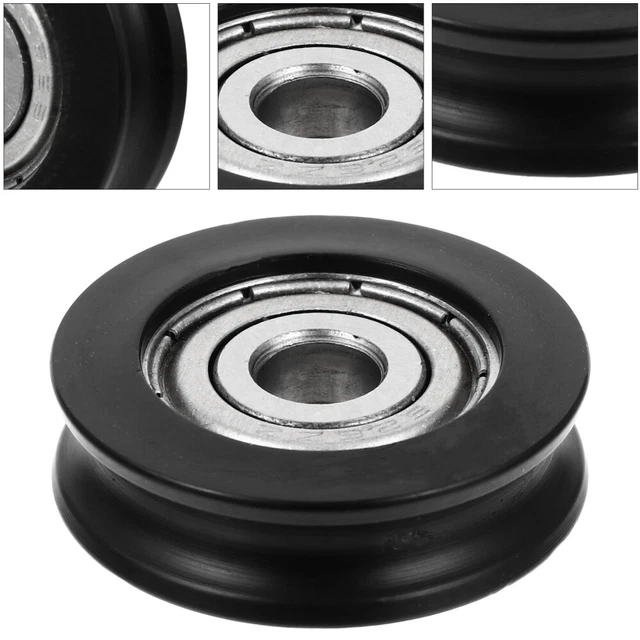 10 Pulegge In Nylon Per Porte Scorrevoli | 23 Mm Con Staffa In Acciaio Inox, Per Armadi E Finestre - 2