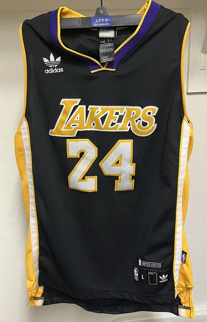 Kobe Bryant Los Angeles Lakers Adidas NBA #24 Jersey T Shirt Sz XXL Black Mamba