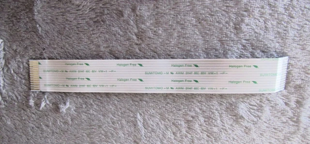 SUMITOMO-Y AWM 2896 80C VW-1 Flex Cable – 23 Pin, 130mm Length, 1mm Pitch (Used)