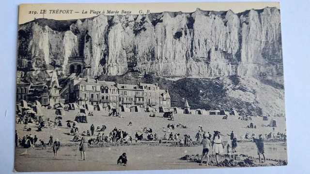 LE TREPORT la plage carte postale ancienne 