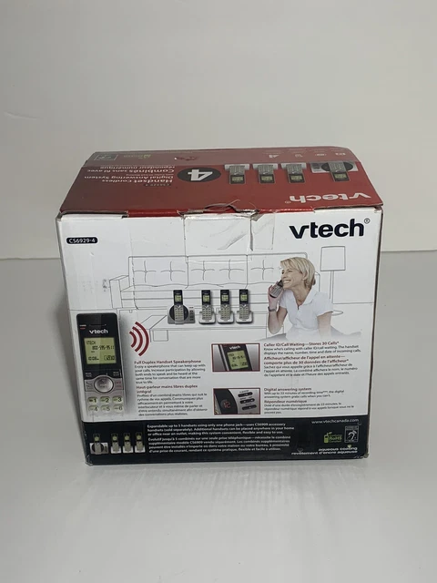 Vtech Cs69 VTECH CS6929-4 CORDLESS Answering System with Caller ID/Call Waiting ...