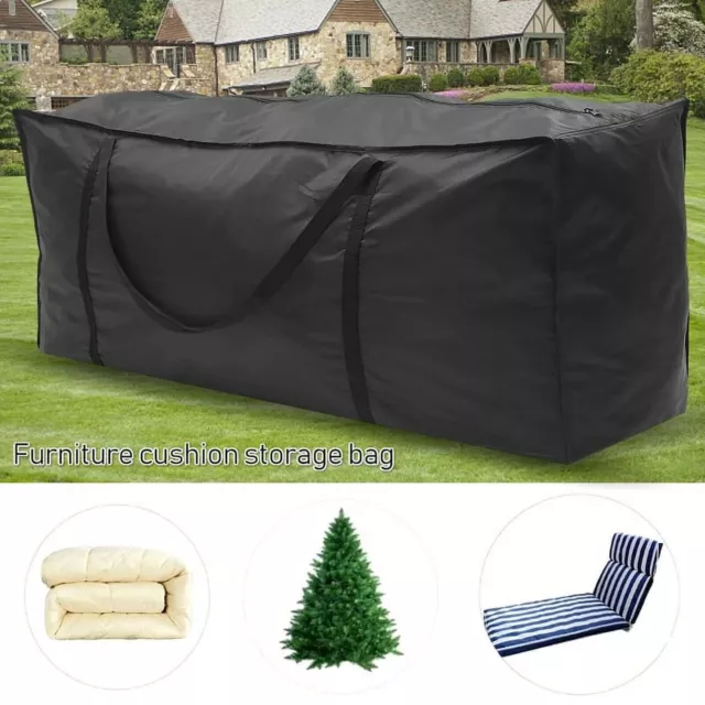 Extra Large Waterproof Heavy Duty Outdoor Garden Furniture Cushion Storage Bag