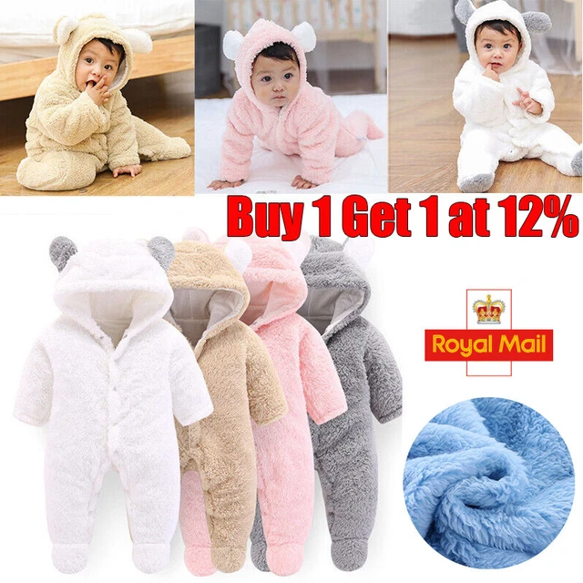 Abito tuta neonato bambino bambina bambini orso con cappuccio abiti