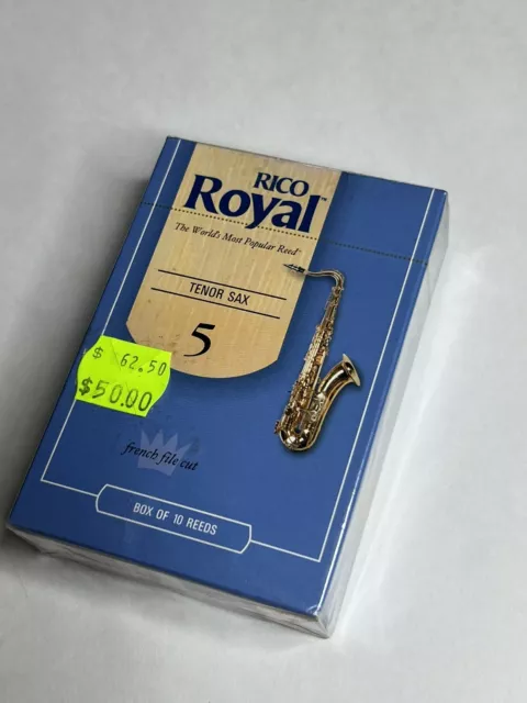 Made in USA Rico Tenor Saxophone 10 Reeds Strength 5.0 Sax