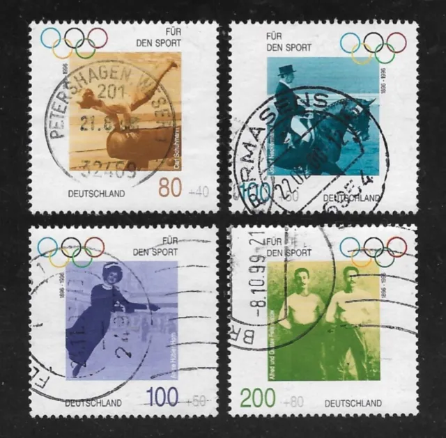 Briefmarken BRD / Bund 1996 Michel-Nr. 1861 bis 1864 gestempelt