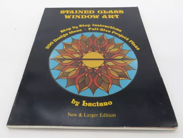 Stained Glass Window Art Pattern Book by Luciano 200 design ideas arts crafts