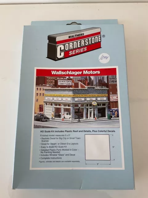 HO Scale Walthers Cornerstone Series Kit #933-3004 Wallschlager Motors **NEW**