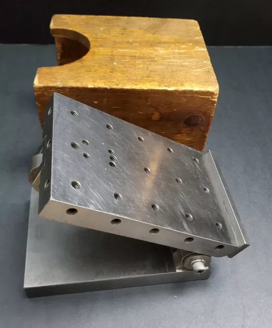 Precision 4"x 6¼" Sine Plate Machinist Fixture Milling Grinding Tilting Mill