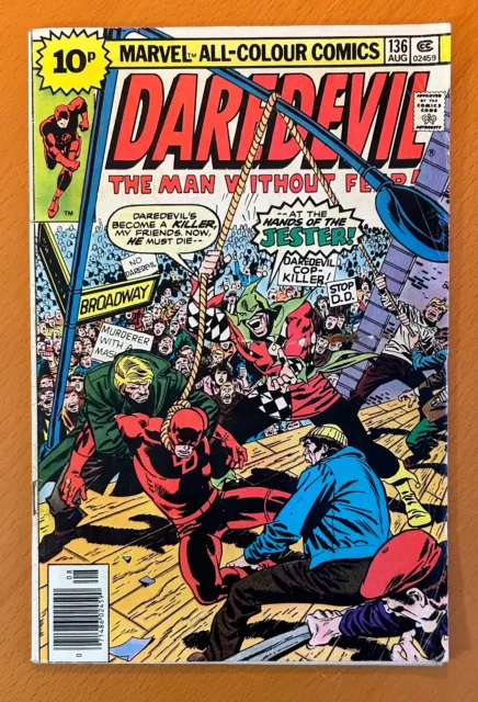 Daredevil #136 comic (Marvel 1976) VG/FN Bronze Age comic