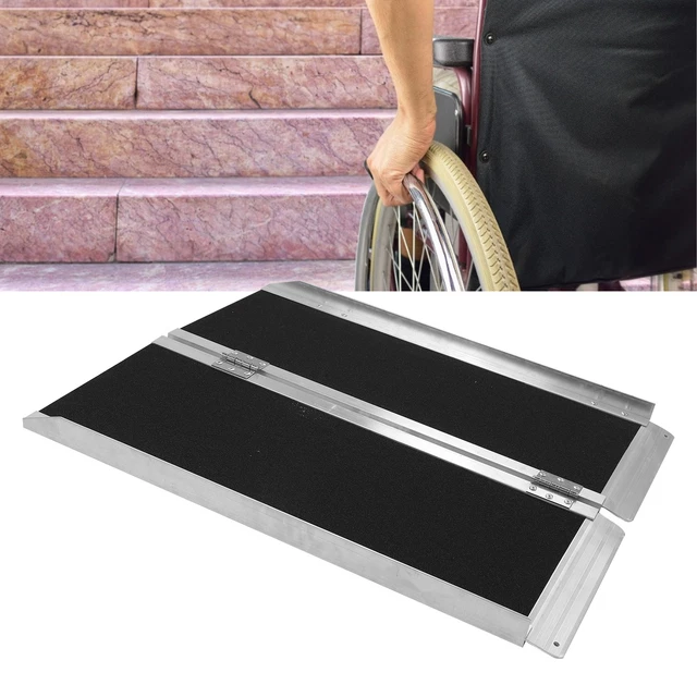 Rampa per sedia a rotelle pieghevole lega di alluminio rampa portatile antiscivolo per sedia a rotelle SLS
