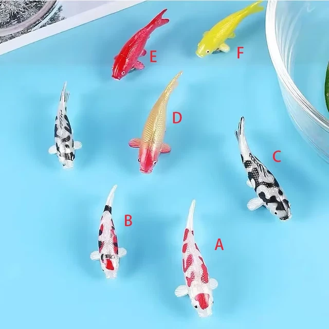 Image showcasing SIMULATED KOI, GOLDFISH, Ornamental Fish Models, Fish Tank Decorations ...