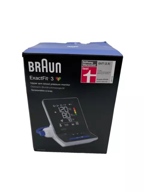 Braun ExactFit 3 Oberarm-Blutdruckmessgerät für Zuhause mit zwei Manschettengröß