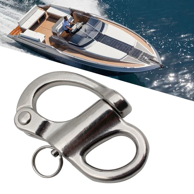 Mousqueton Rapide Keenso - Acier Inoxydable - Pour Bateau, Camping-Car, Remorque