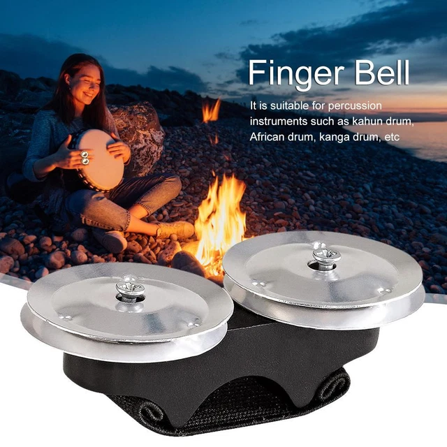 Finger Jingle Tambourine Metal Bell Hand Drums for Cajons Bongos Djembe Conga