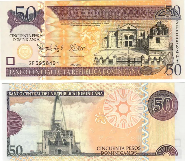 Dominican Republic 50 Pesos 2012 UNC