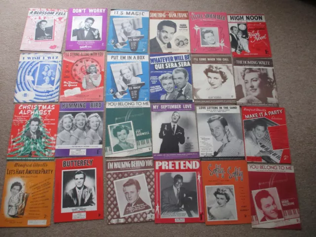 1950s Sheet Music. Various titles - choose your own. Doris Day, Dickie Valentine