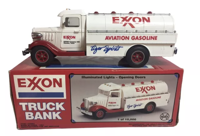 1993 EXXON AVIATION GASOLINE TRUCK BANK ISSUE 1 Of 10,000 LIMITED EDITION MARX